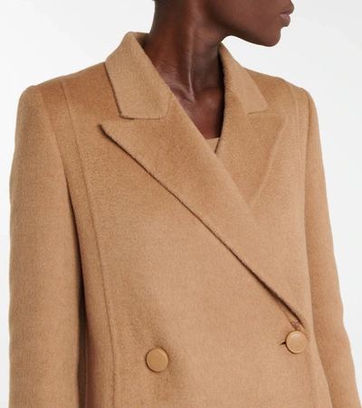 Shop Fendi Camel Hair Wool Blazer