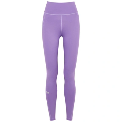 Shop 7 Days Active Tko Purple Logo Leggings In Lilac
