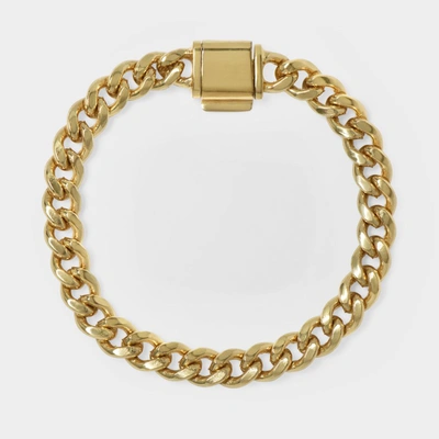 Shop Loren Stewart Small Cuban Chain Bracelet In Gold