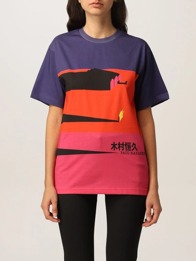 Shop Paco Rabanne T-shirt  Women In Multicolor