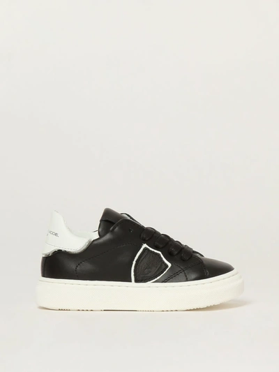 Shop Philippe Model Sneakers In Leather In Black
