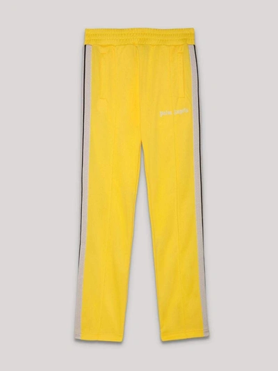 Shop Palm Angels Trousers Yellow