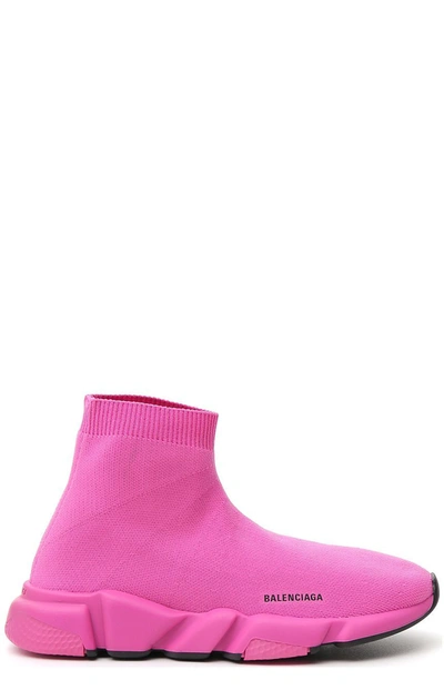 Shop Balenciaga Kids Speed Sneakers In Pink
