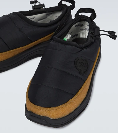 Shop Moncler Genius 4 Moncler Hyke Pepper Leather Loafers In Black