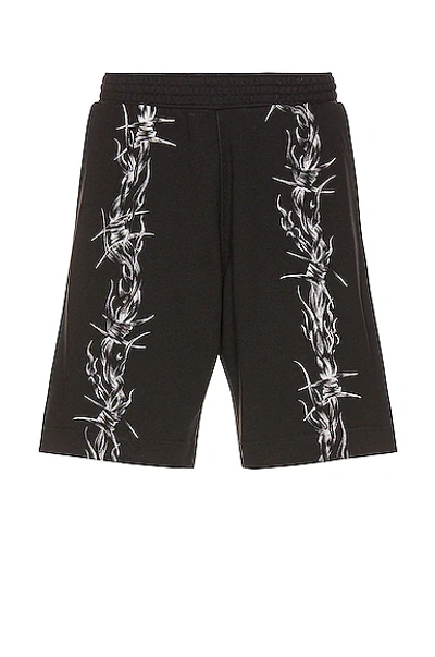 Shop Givenchy Back Loop Shorts In Black