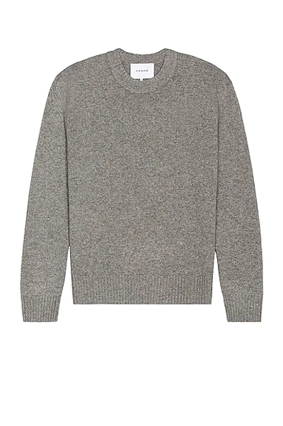 Frame Grey Cashmere 'the Crewneck' Sweater In Gris