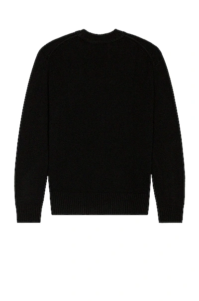 Frame Mens Cashmere Crewneck Sweatshirt In Noir In Noir