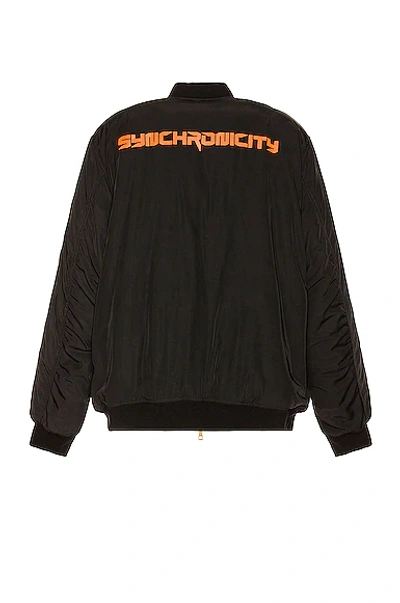 Raf Simons Synchronicity Oversized Padded Jacket In Black