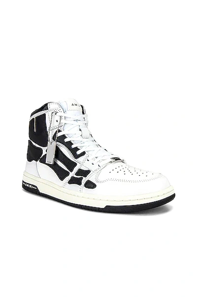 Shop Amiri Skel Top Hi In White & Black