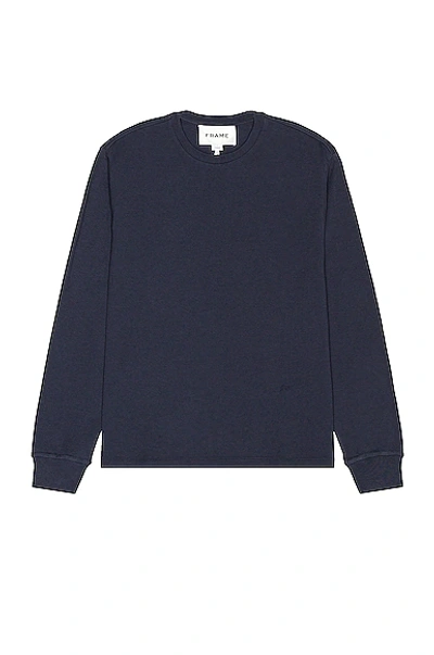 Shop Frame L/s Duofold In Navy