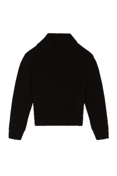Shop Bottega Veneta Double Face Shetland Sweater In Black