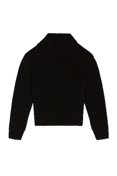 Bottega Veneta Sweater Double Face Shetland Black In Black