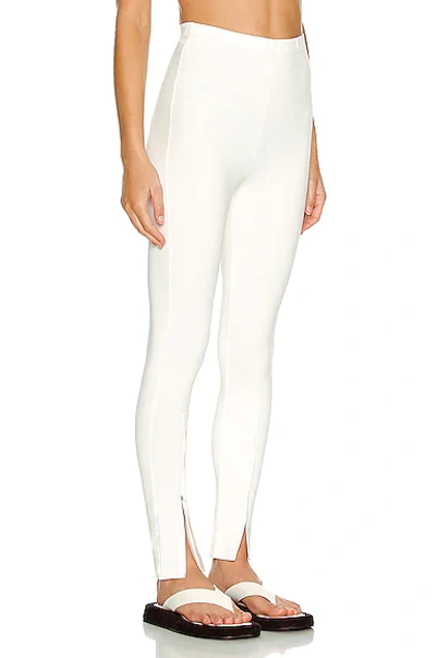 Shop Wardrobe.nyc Front Zip Legging In Off White