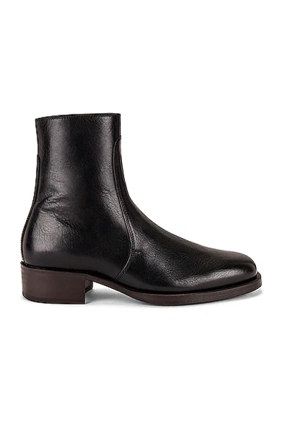 Lemaire Black Classic Zip-up Boots | ModeSens