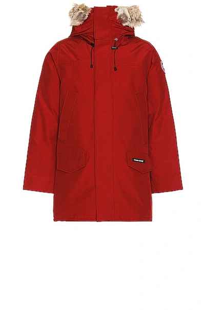 Shop Canada Goose Langford Parka In Red Maple