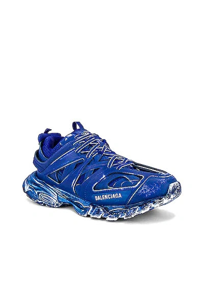 Shop Balenciaga Track Sneaker In Faded Blue