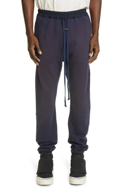 Shop Fear Of God The Vintage Sweatpants In Vintage Navy