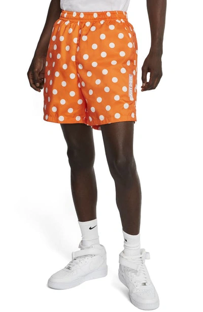 Shop Nike Sportswear Jdi Polka Dot Shorts In Magma Orange