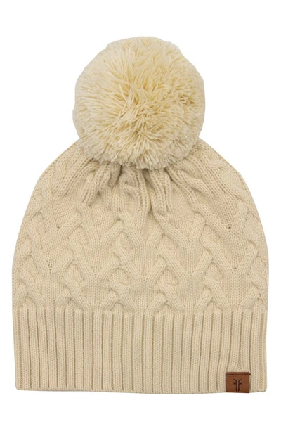 Shop Frye Cable Knit Beanie In Cream