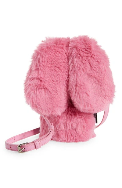 Balenciaga Fluffy Bunny Faux Fur Iphone 12 & 12 Pro Case In Rose