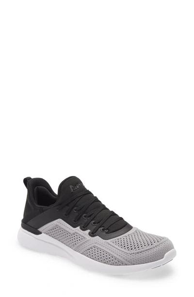 Shop Apl Athletic Propulsion Labs Techloom Tracer Knit Training Shoe In Cement / Black / White
