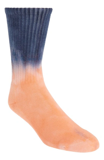 Shop Flagstuff Tie Dye Socks In Blue/ Orange