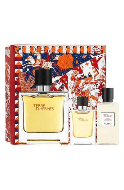 Pre-owned Hermes Pure Perfume Gift Set In White