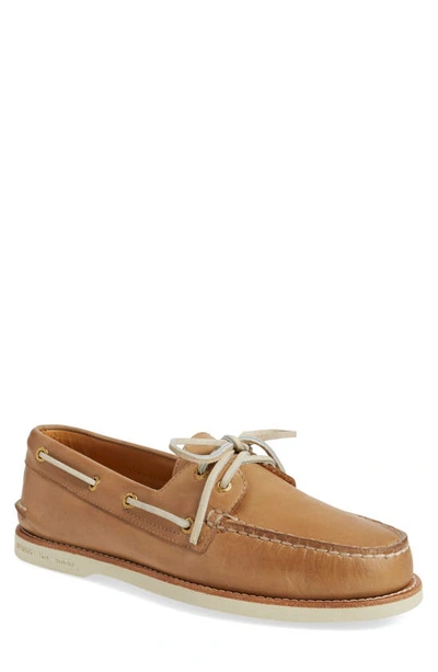 Shop Sperry Gold Cup Authentic Original Boat Shoe In Oatmeal Leather