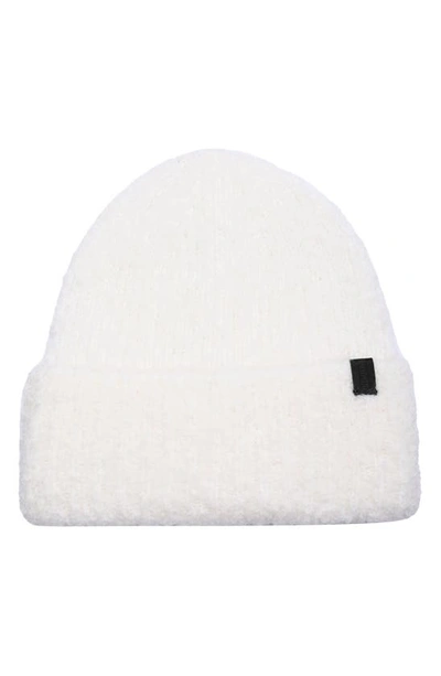 Shop Allsaints Teddy Cuffed Beanie In Chalk