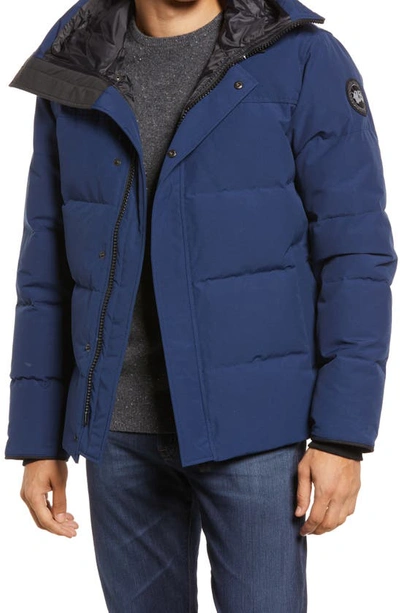 Shop Canada Goose Macmillan Water Resistant 625 Fill Power Down Parka In Reservoir Blue- Bleu Reservoir