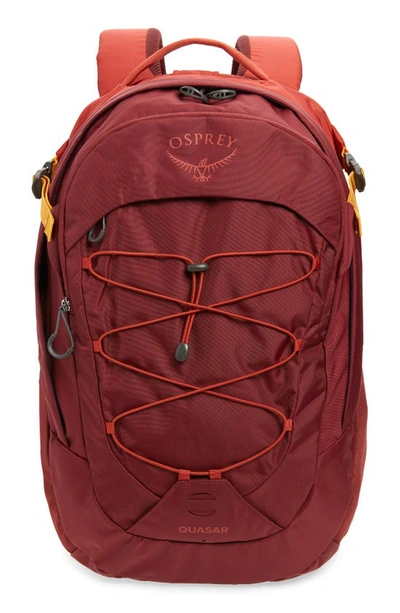 Shop Osprey Quasar Backpack In Zircon Red