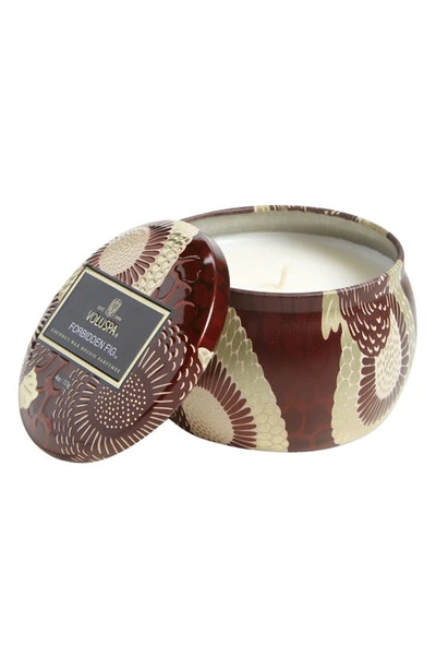 Voluspa Forbidden Fig Mini Tin Candle In Forbidden Fig