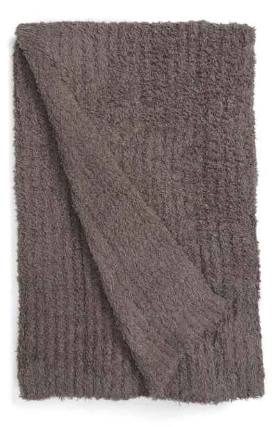 Barefoot Dreamsr Barefoot Dreams(r) Cozychic(r) Ribbed Throw Blanket In Charcoal