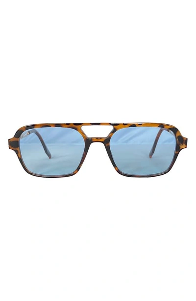 Shop Fifth & Ninth Jordan 60mm Aviator Sunglasses In Torte/ Blue