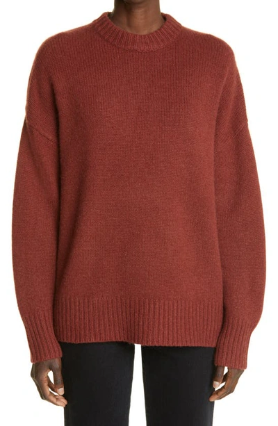 Shop Co Oversize Cashmere Sweater In Currant
