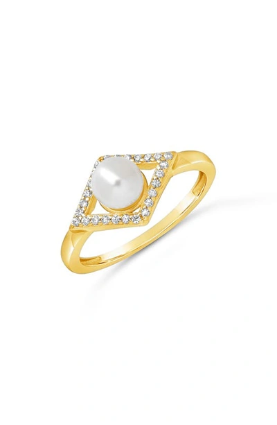 Shop Sterling Forever Alessia Ring In Gold