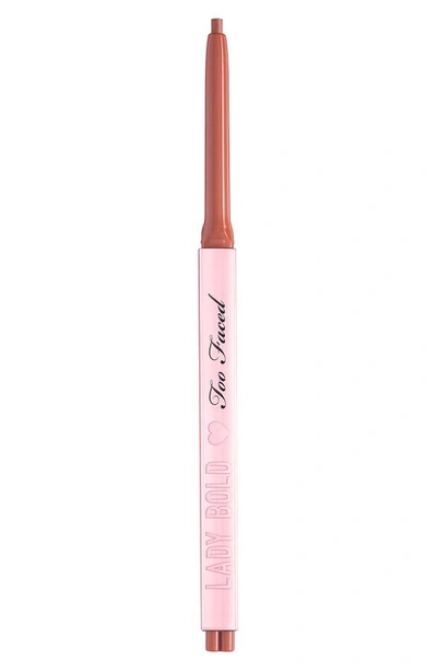 Shop Too Faced Lady Bold Lip Liner In Limitless Life