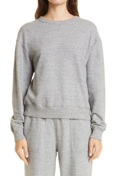 Shop Ag Nova Cotton Sweatshirt In Heather Gray