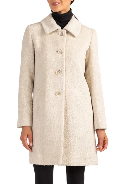 Sofia Cashmere Wool & Alpaca Blend Car Coat In Ivory | ModeSens