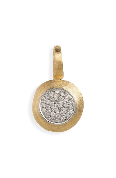 Shop Marco Bicego Jaipur 18k Yellow Gold Small Pavé Diamond Pendant In Yellow-white