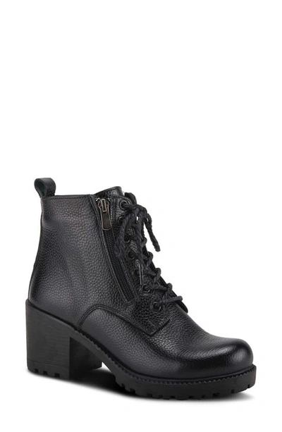 Shop Spring Step Yaritza Lace-up Boot In Black