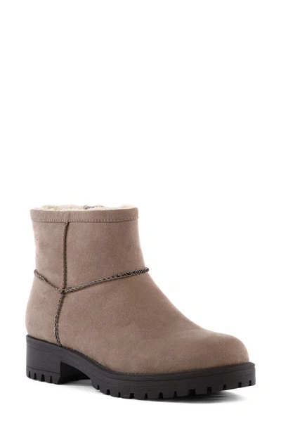 Shop Bc Footwear Pay Up Faux Fur Bootie In Taupe
