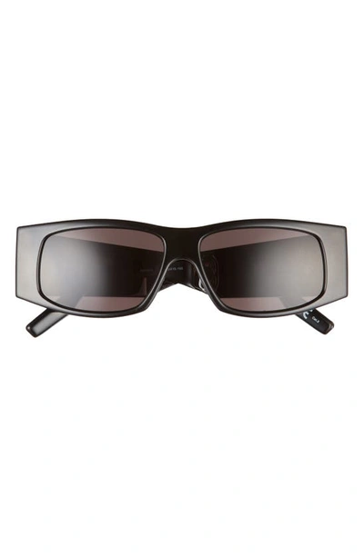 Shop Balenciaga 56mm Square Sunglasses In Black/ Grey