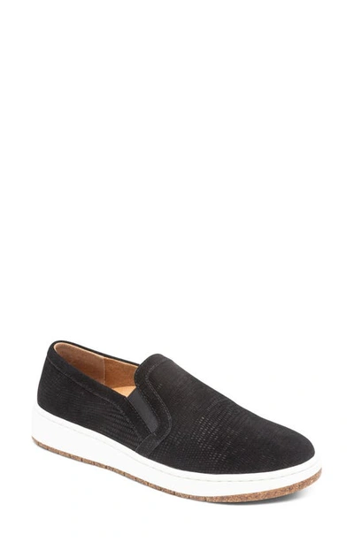Shop Aetrex Kenzie Slip-on Sneaker In Black Croc