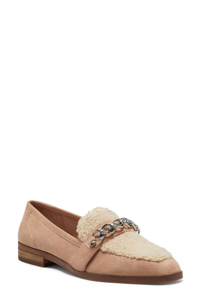 Shop Vince Camuto Breenan Faux Fur Loafer In Light Brown