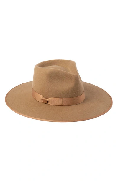 Shop Lack Of Color Teak Rancher Wool Fedora In Brown