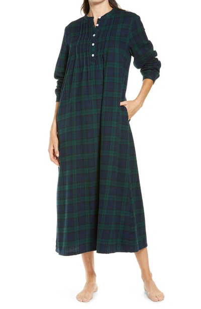 Ll bean scotch plaid flannel nightgown store