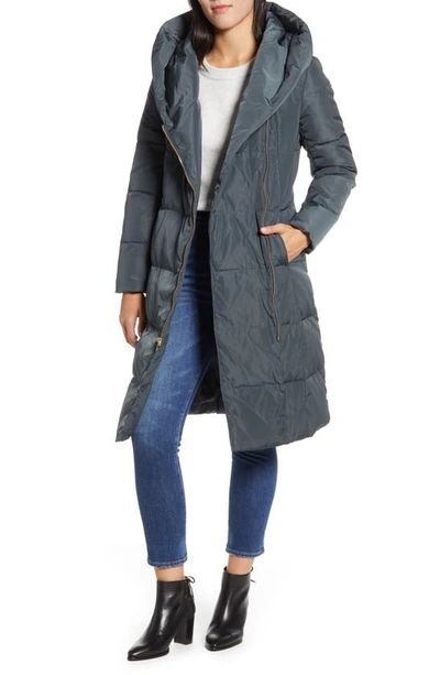 Shop Cole Haan Signature Cole Haan Down & Feather Coat In Graphite