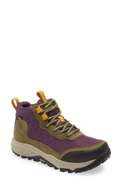 Shop Teva Ridgeview Mid Hiking Boot In Olive Branch/ Purple Pennant