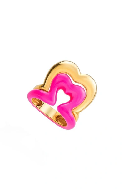 Shop Nevernot Show 'n' Tell Ready To Burst Heart Ring In Pink